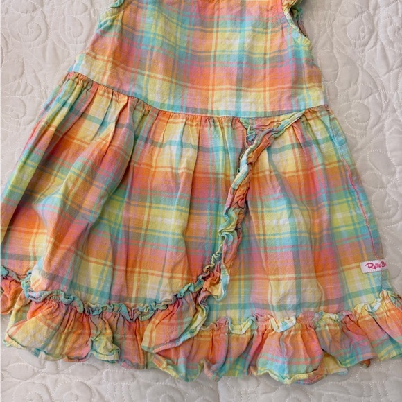 Colorful Plaid Ruffle Dresses - Picture 3 of 3